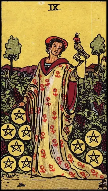 Nine of Pentacles